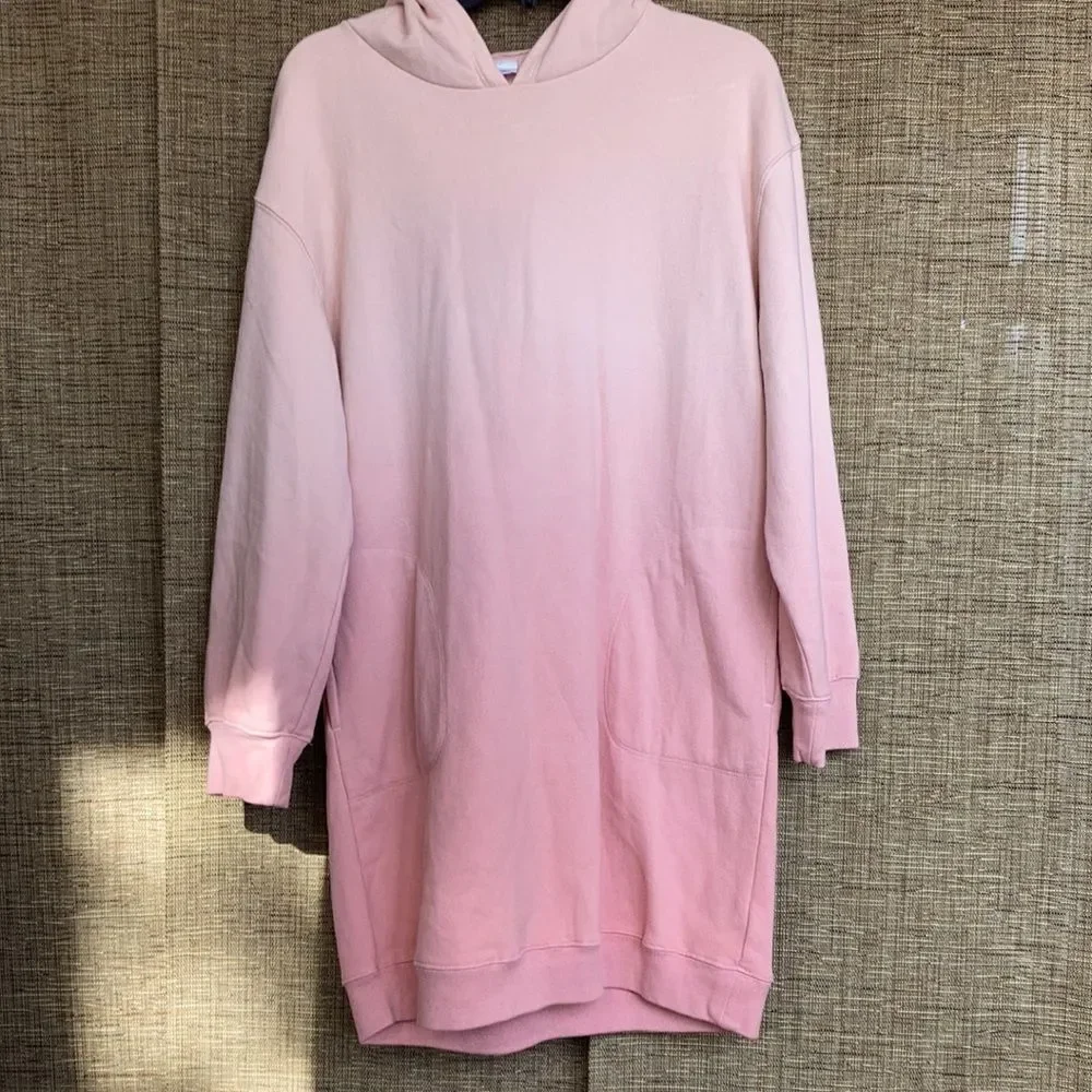 GAP long hoodie ombré in pink